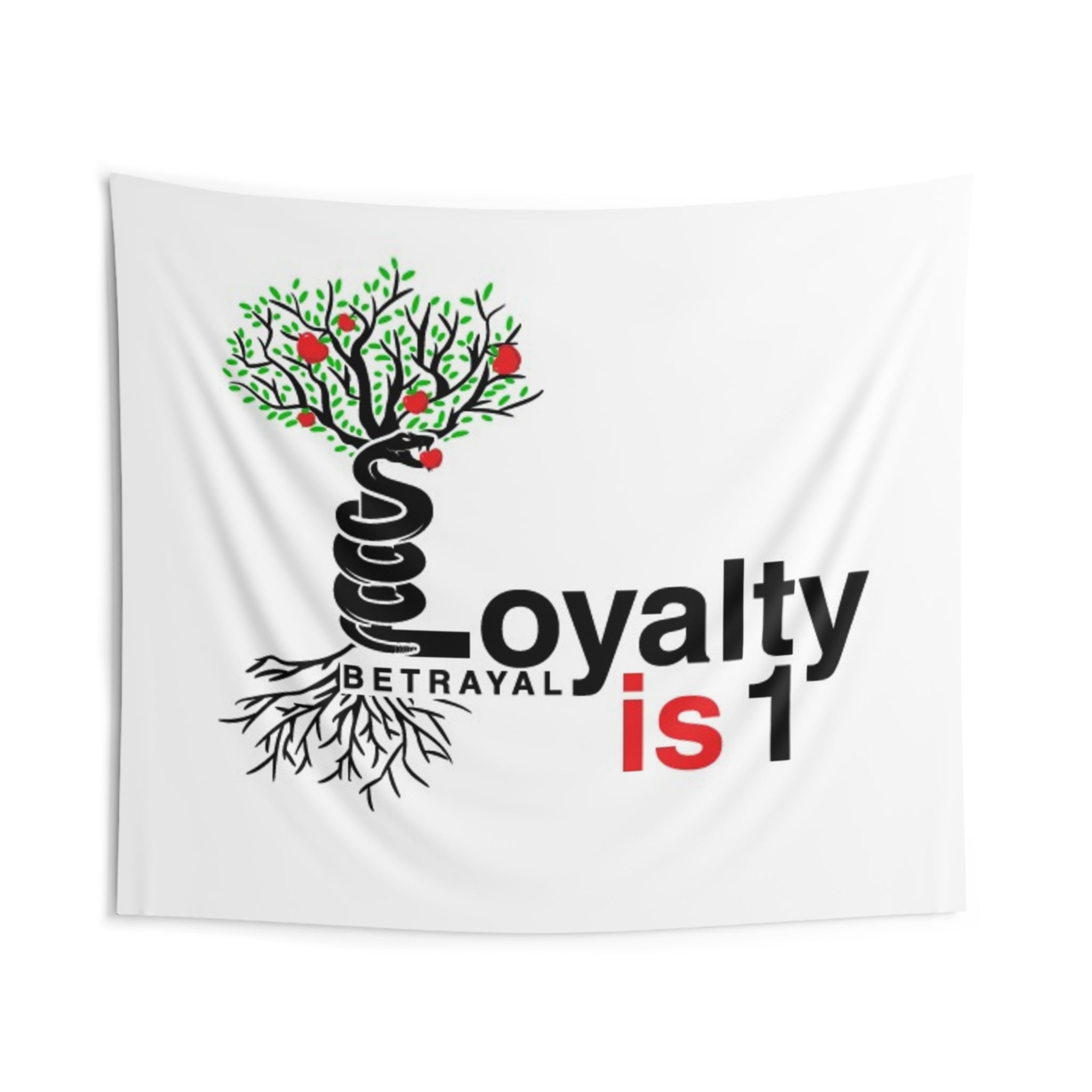 Loyalty Is 1 Wall Tapestry — Tree & Snake Betrayal Design