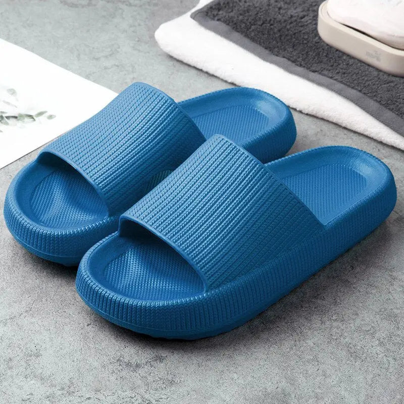 Thick Platform Slippers Women Indoor Bathroom Slipper Soft EVA Anti-slip Lovers Home Floor Slides Ladies Summer Shoes eprolo
